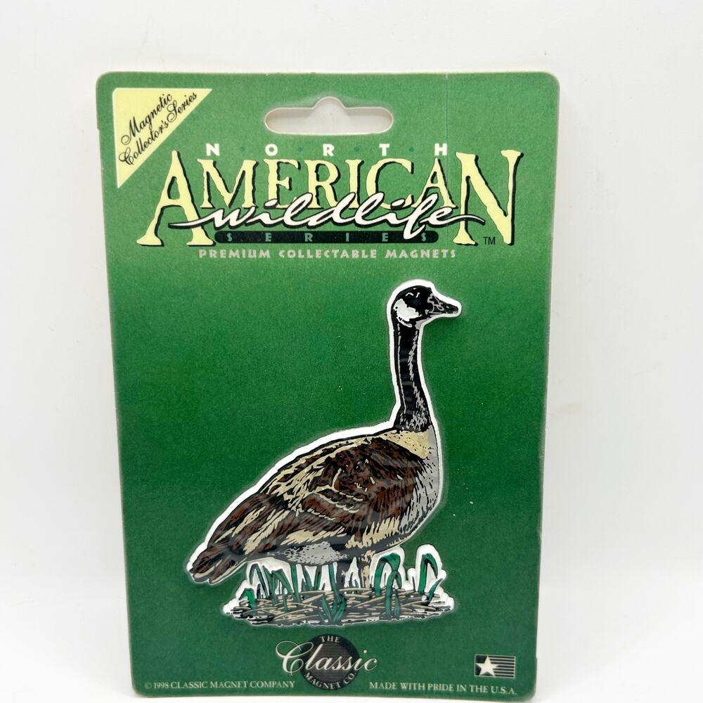 Vintage North American Wildlife 1998 CANADIAN GOOSE Magnet SEALED Made in USA